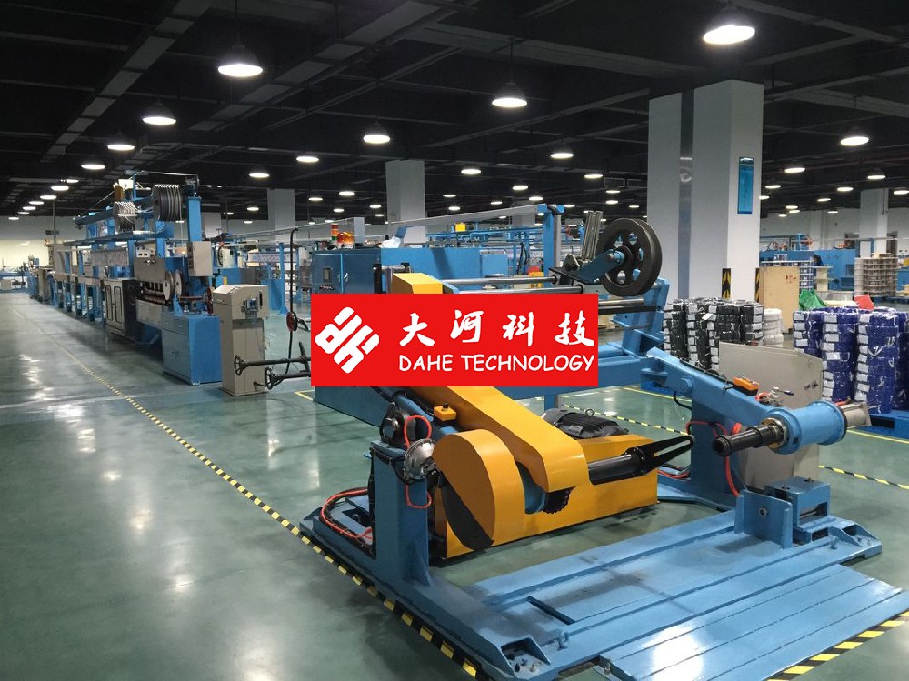 Dahe Cable Annealing Machine For Computer Cable With Screw 90mm Max Speed 200m/min