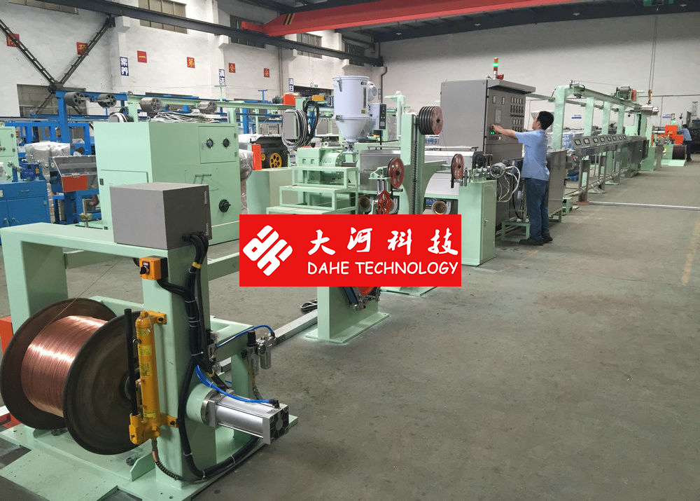 Dahe Wire Automatic Coil Winding Machine , Coiling Automatic Coating Machine