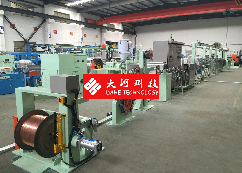 Screw Dia90 Mm Cable Extrusion Machine 630pay Off And 120 Tension Rack