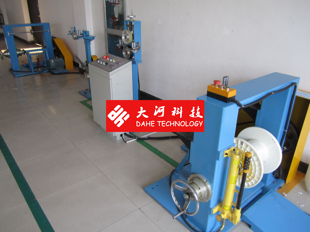 Sky Blue Cable Extrusion Machine 120 Tension Rack Dia 500mm - 630mm Bobbin