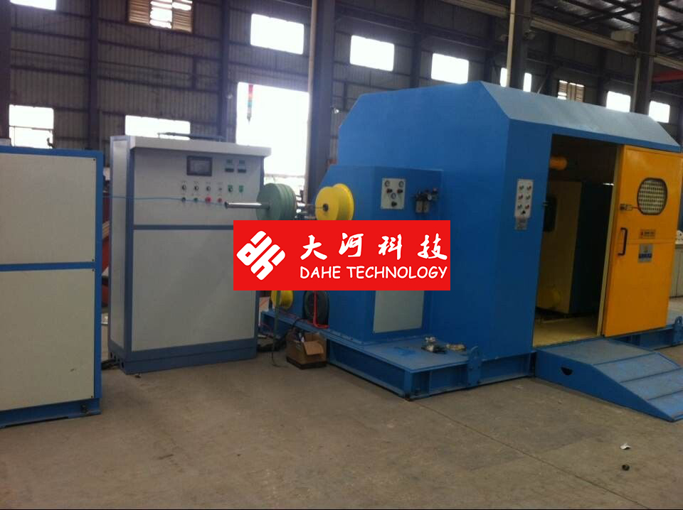 Dahe 100mm Cable Twisting Machine , Single Twist Core Wire Stranding Machine