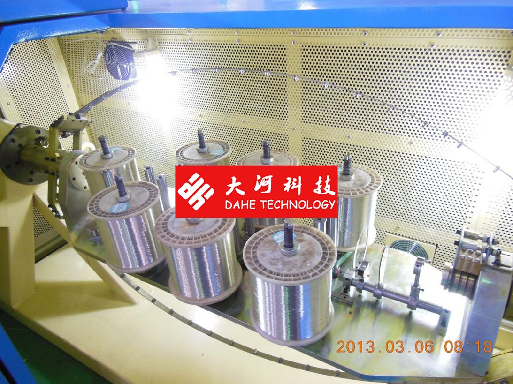 High Productivity Copper Wire Bunching Machine For Twist 19 Pcs Wires One Time