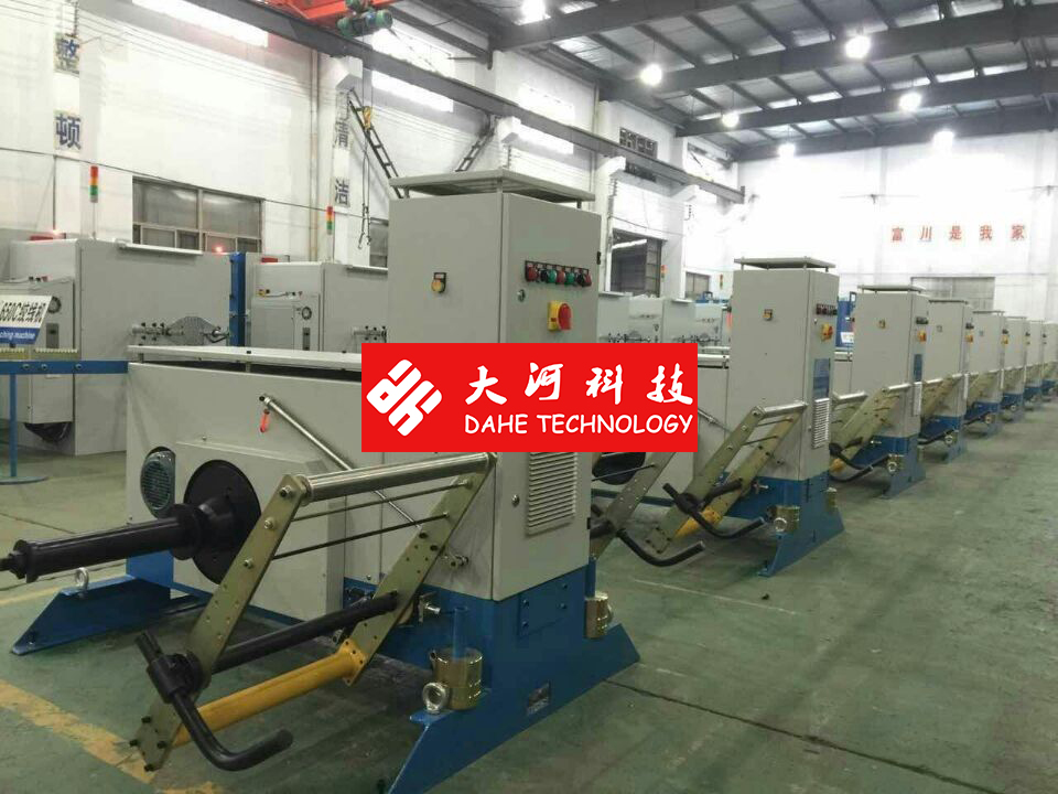 Active Pay Off Machine Multiple Drawing Bobbins For Copper Wire Bunching Machine