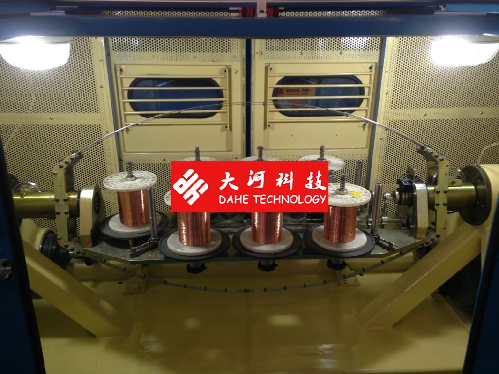 Dahe 0.64mm Copper Wire Bunching Machine With 7.5Kw Take Up Motor Power
