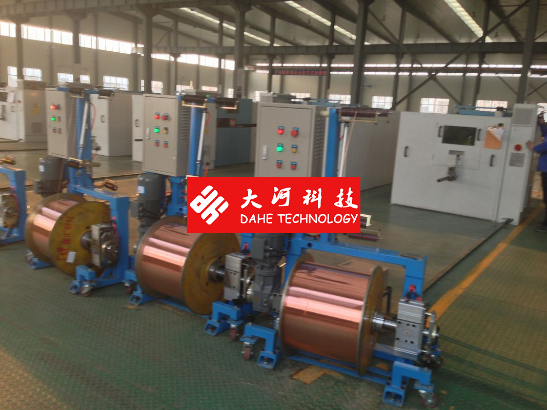 Copper Wire Shaftless Active Pay Off Machine Multiple Drawing Bobbins