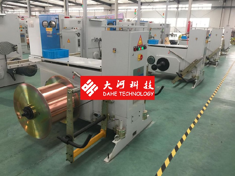 Dahe Touch Screen Double Twist Bunching Machine / Buncher with Pitch 6.3-52.3