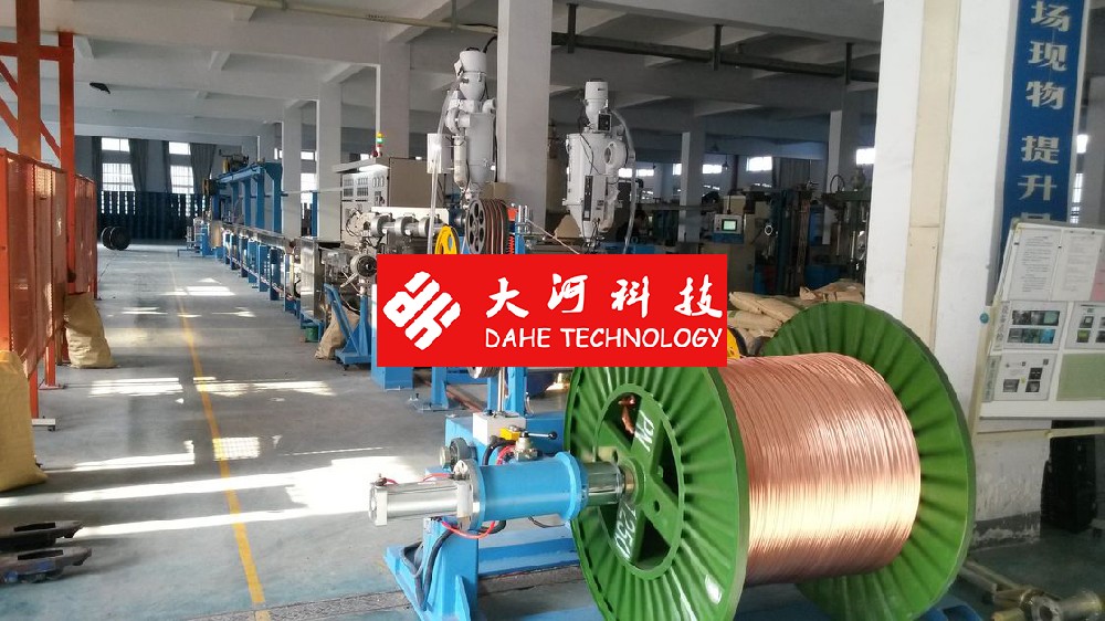 Dahe PVC Extrusion Machine For Power Cable Wire Dia 6-25mm With Screw 90mm