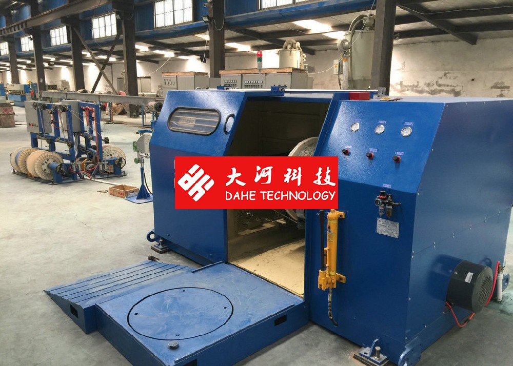 Dahe Copper Wire Frame Single Twist Machine with Cable Laying 500Rpm Max Speed