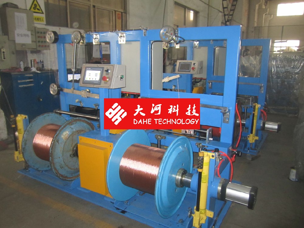 630mm Double Shaft Wire Bunching Machine Active Type Right Hand Direction