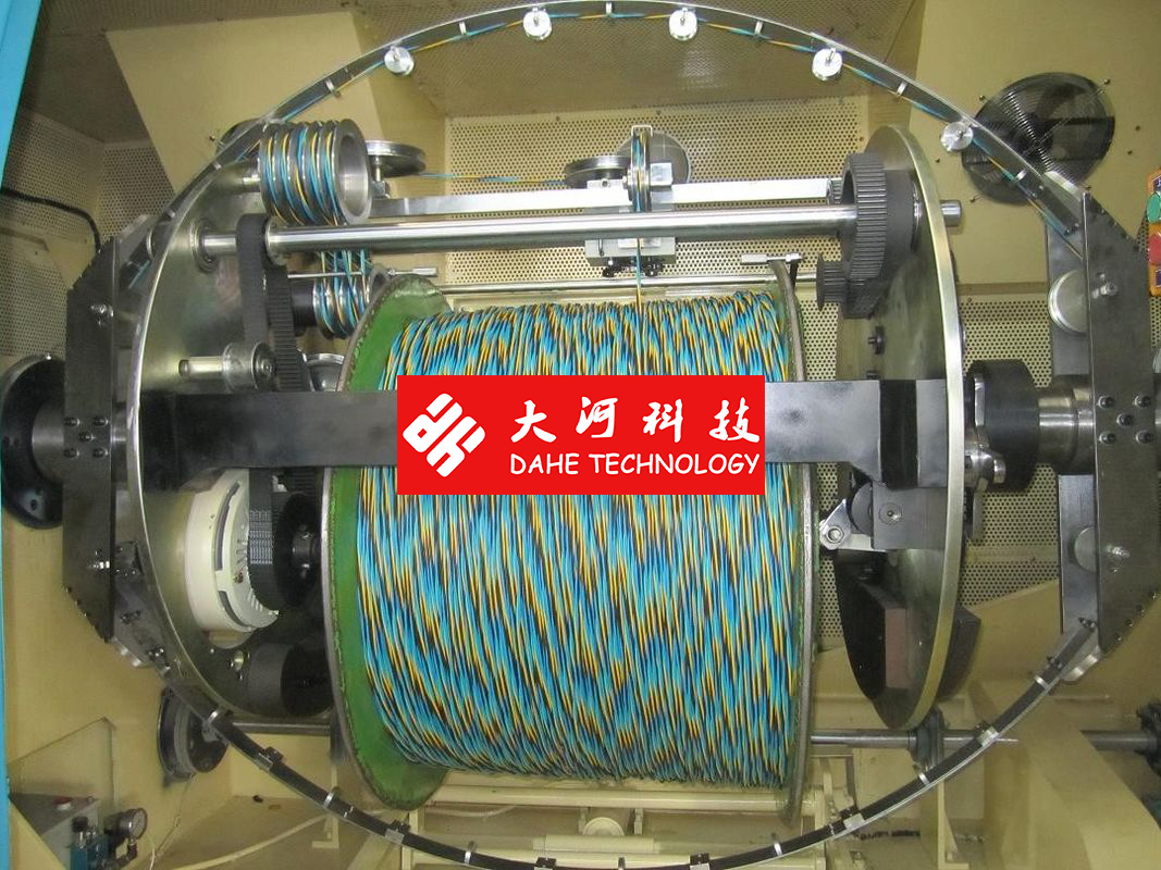 Double Twist Buncher Bare Copper Wire Twister Machine With Computer Control