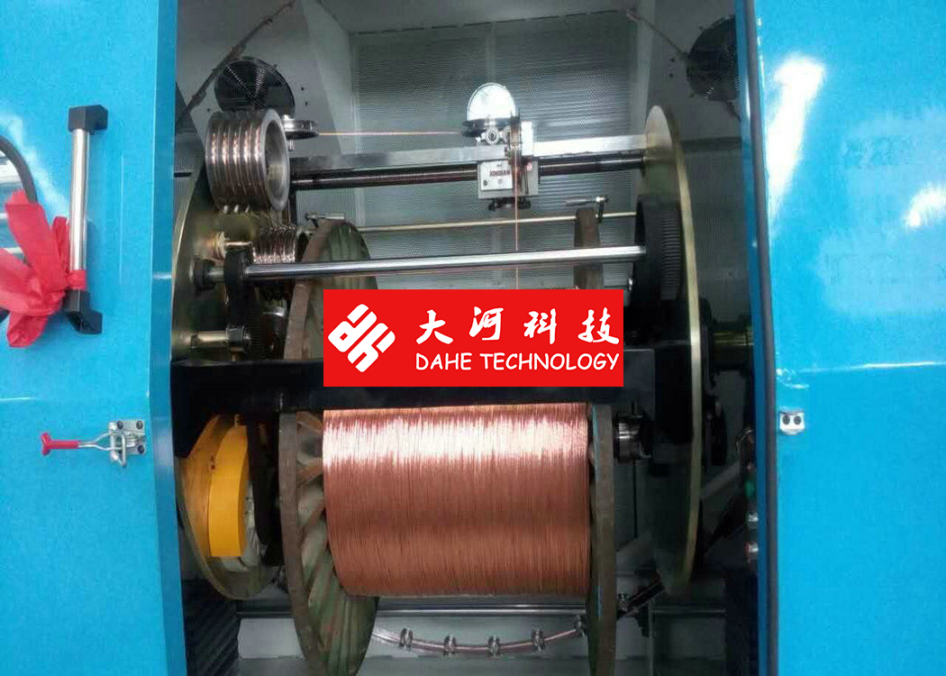 70 Screw Rod Ribbon Wire Extruder Machine With Automatic Tension Adjusting System
