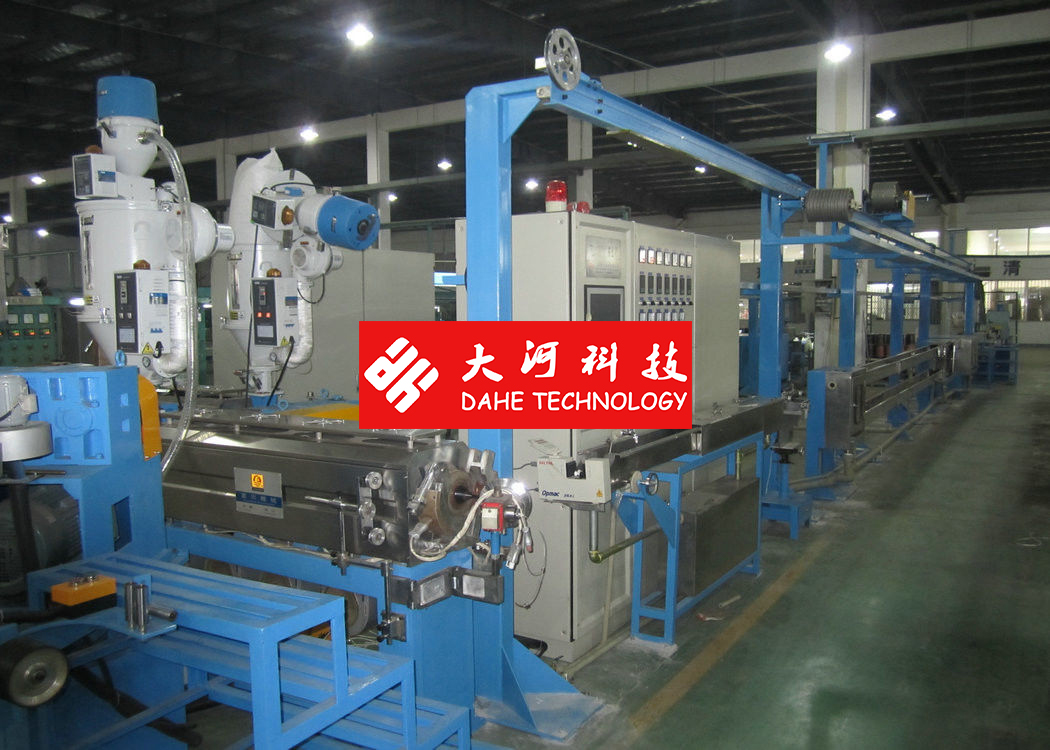 Sky Blue PVC PP Wire Extruder Machine 22Kw 800M / Min Max Speed