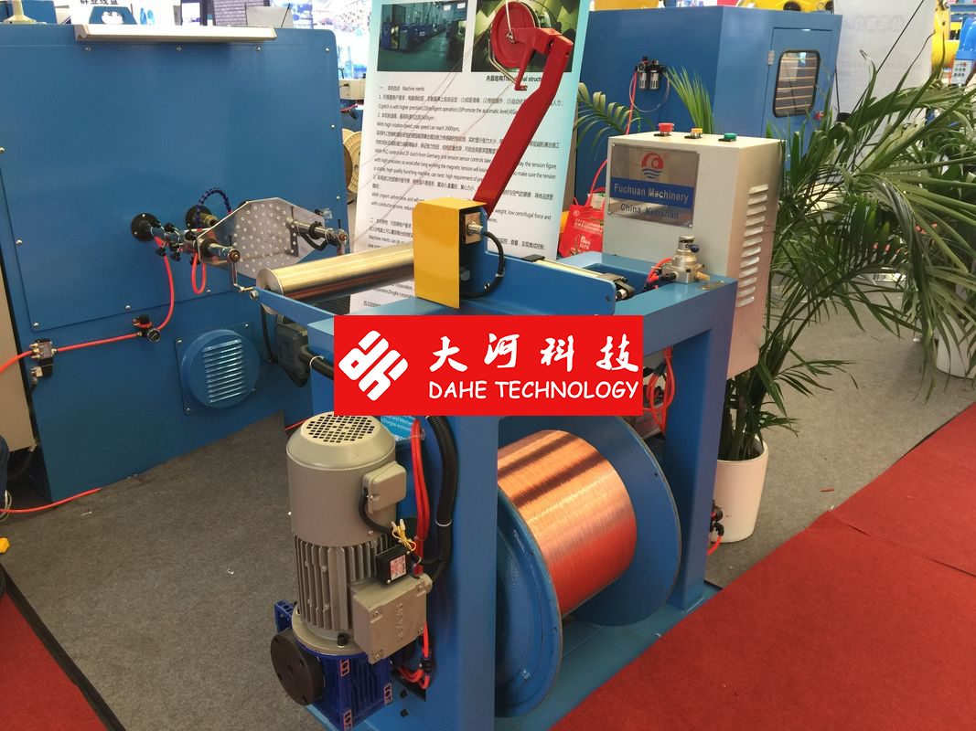 Electrical Wire Buncher Machine , Belt Driven Cable Twisting Machine