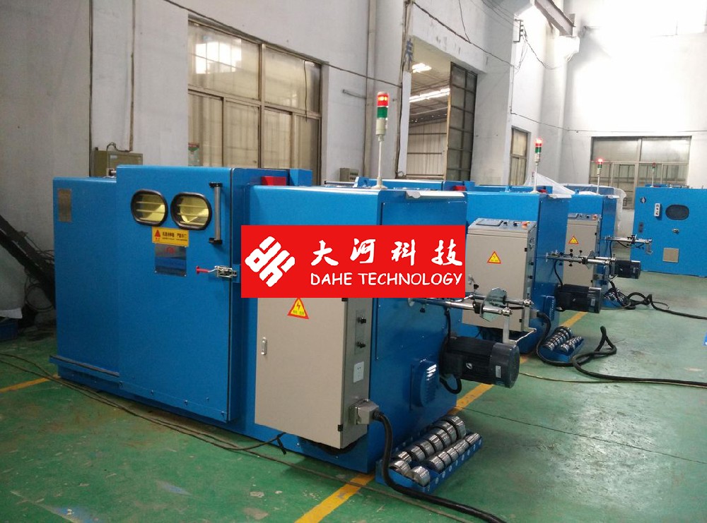 PLC Control Bare Copper Wire Twisting Machine Magnetic Tension Pay Off